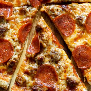 Sausage, pepperoni Slice